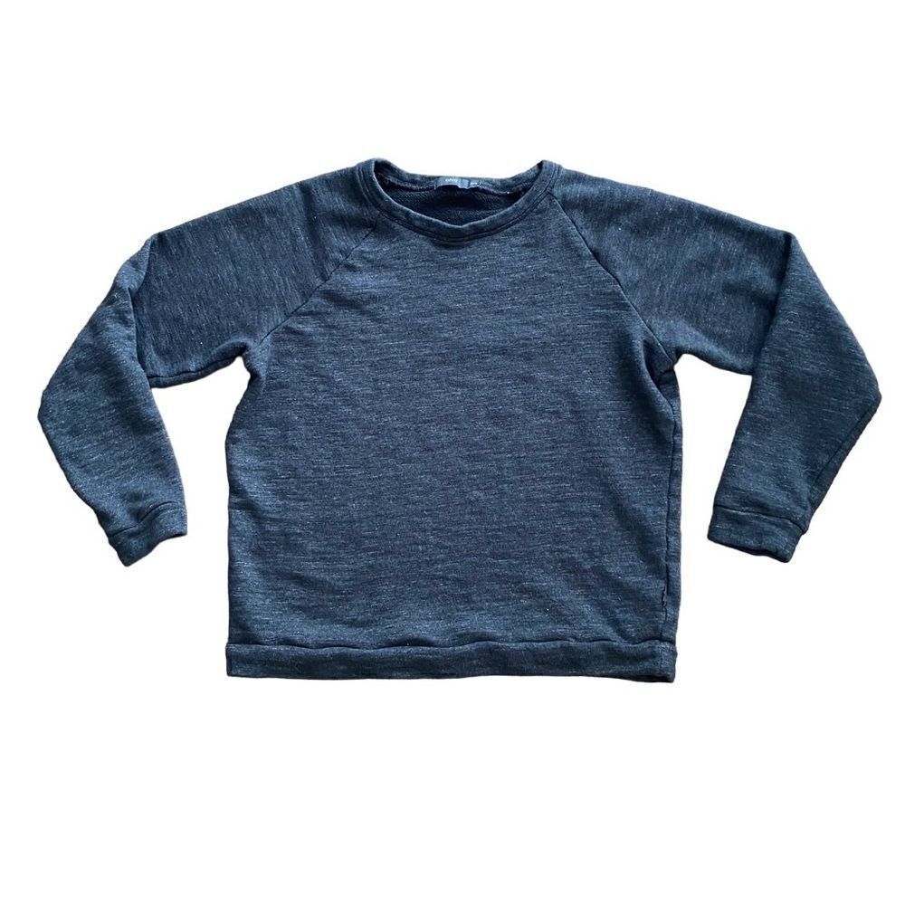 Onia Crewneck Sweatshirt Spaced Dyed Charcoal Grey Medium